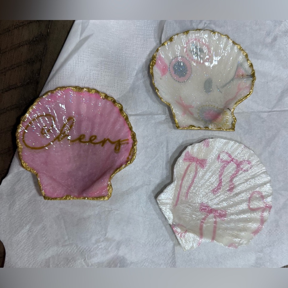 Handcrafted sallop shells decor or trinkets